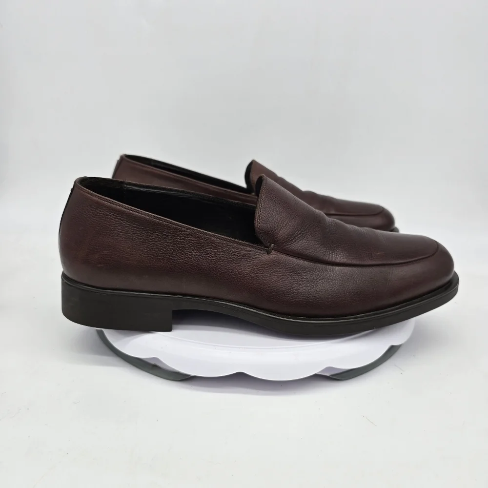 Via Spiga Dress Shoe Men's 11 Loafers Slip On Brown Made In Italy